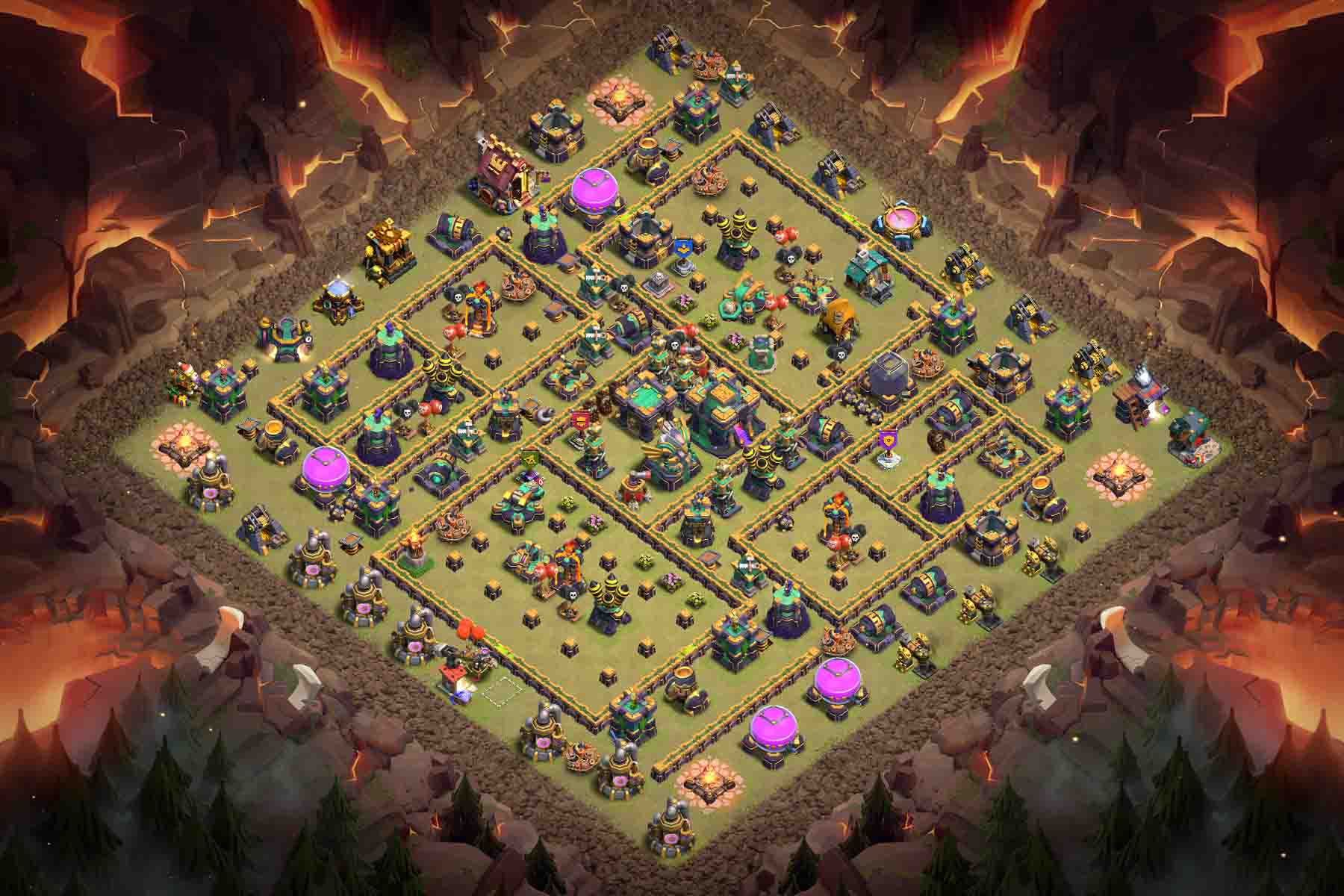 TH14 Anti 3 Star War Base TH14 Anti 3 Star War Base