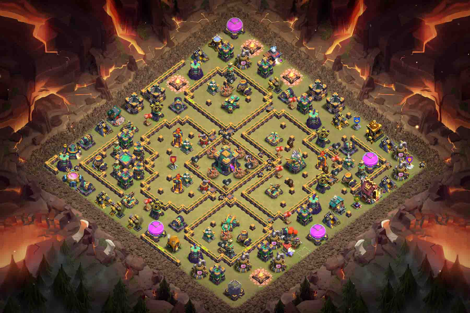 TH14 Anti Queen Charge War Base TH14 Anti Queen Charge War Base