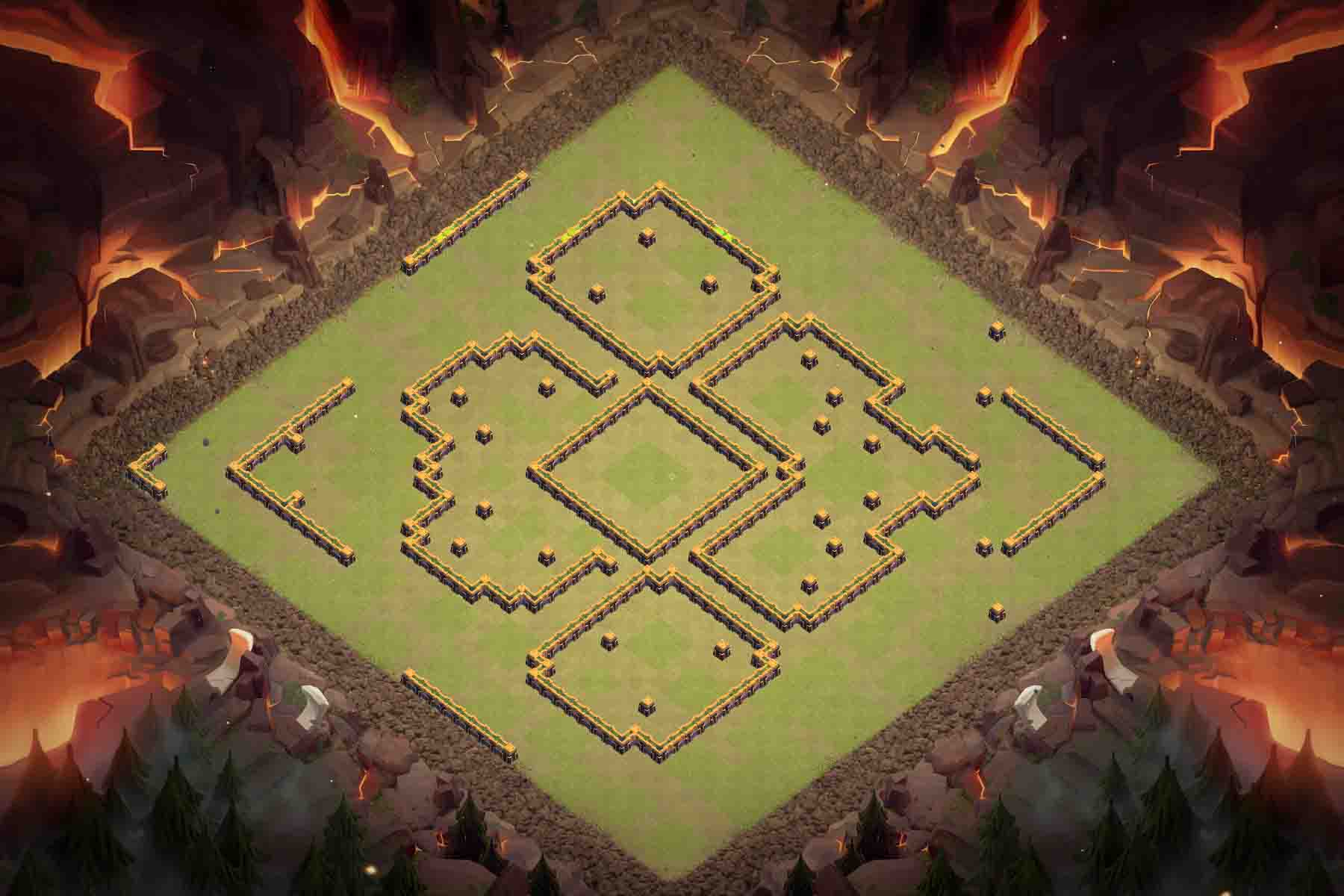 TH14 War Base Layout TH14 War Base Layout