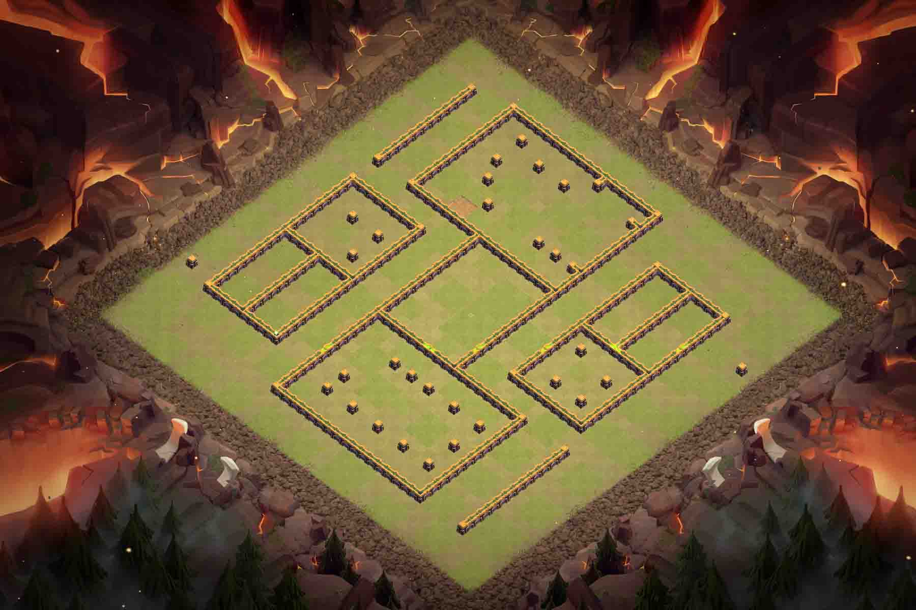 TH14 war defense layout TH14 war defense layout